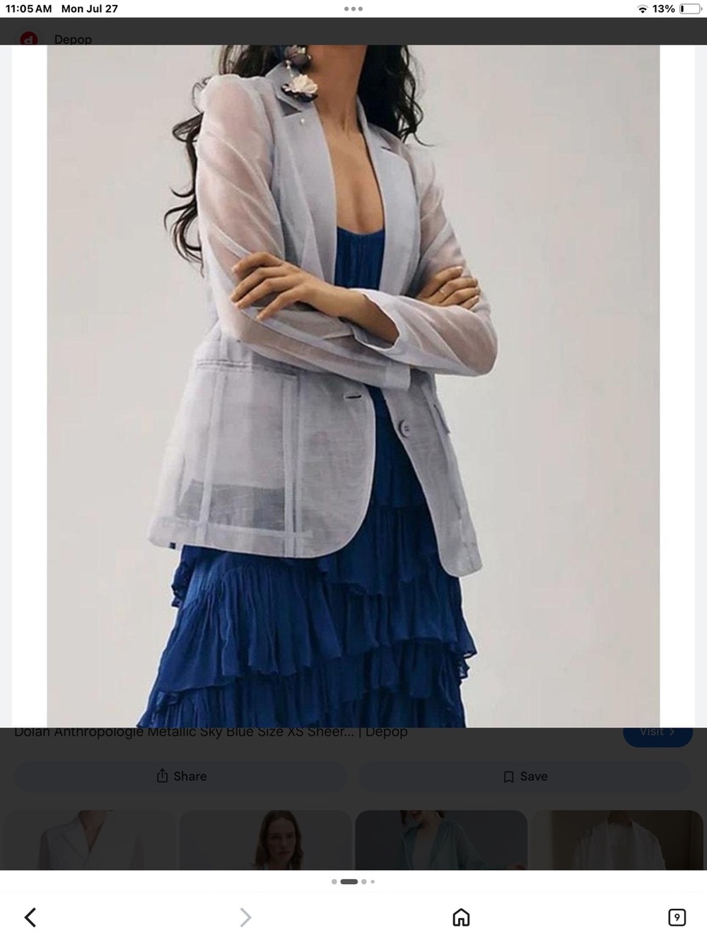 Dolan Anthology Sheer Blazer XXS